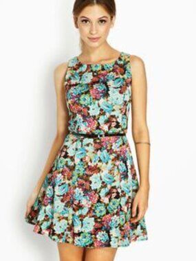 U2B Sleeveless Floral Summer Dress